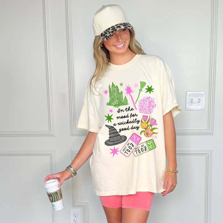 In the Mood for a Wickedly Good Day Tee for wholesale by Poppy & Pine