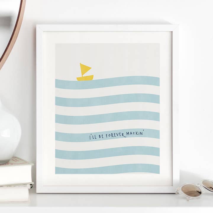 Lyrical Artworks - Wholesale Art Print - Kids & Baby - Jay Z | Big Pimpin' modern song lyric nursery art print