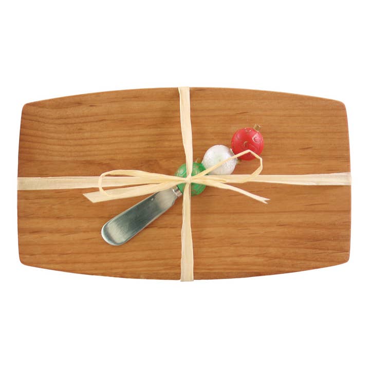 Out of the Woods of Oregon - Wholesale Cheese Board - Alder Pate Board w/ Cheese Spread Knife - Christ Ornaments