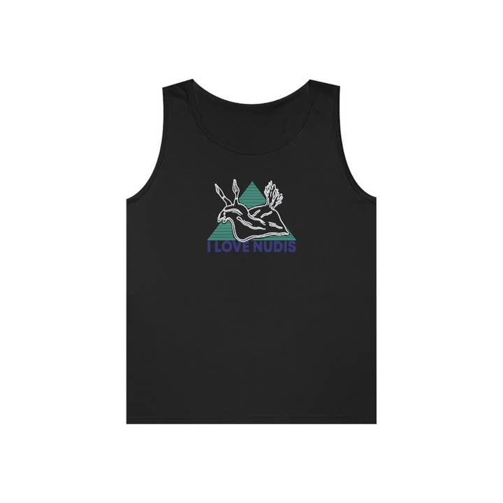 I LOVE NUDIS™ Classic Fit Unisex Tank Top - Black for wholesale on Faire9