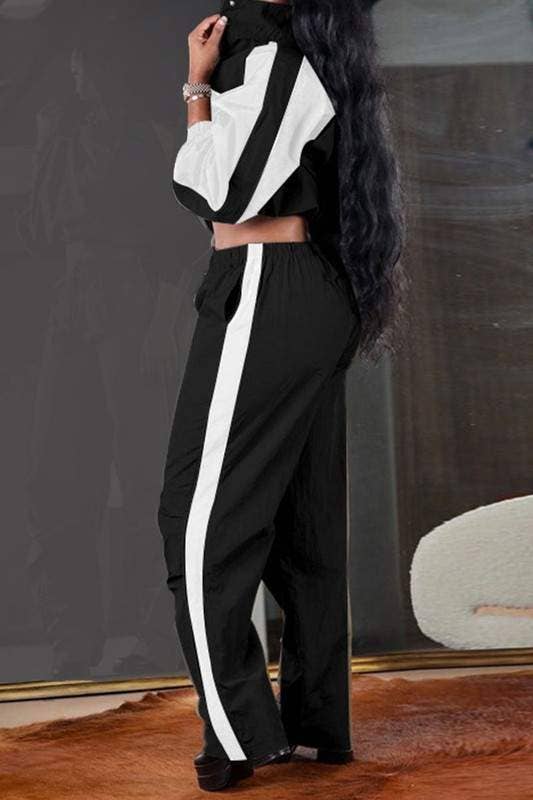 Fashion Combination – wholesale Tracksuit – Women′s – two tone tracksuit set5