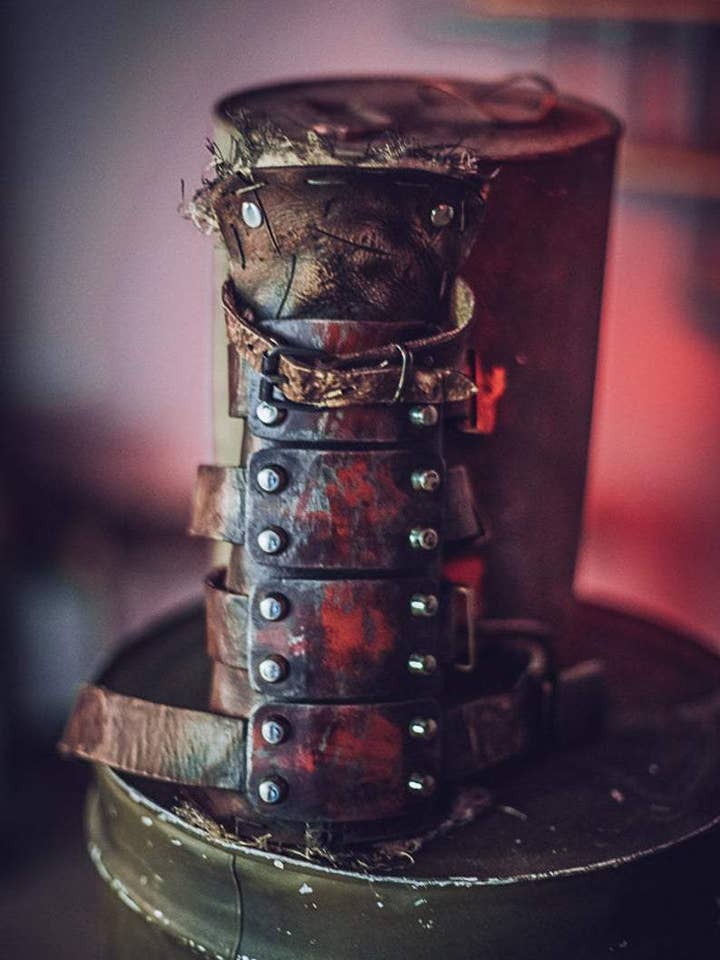 Outcast Props - Wholesale Costume - Men's - Post Apocalyptic Steel Bracers