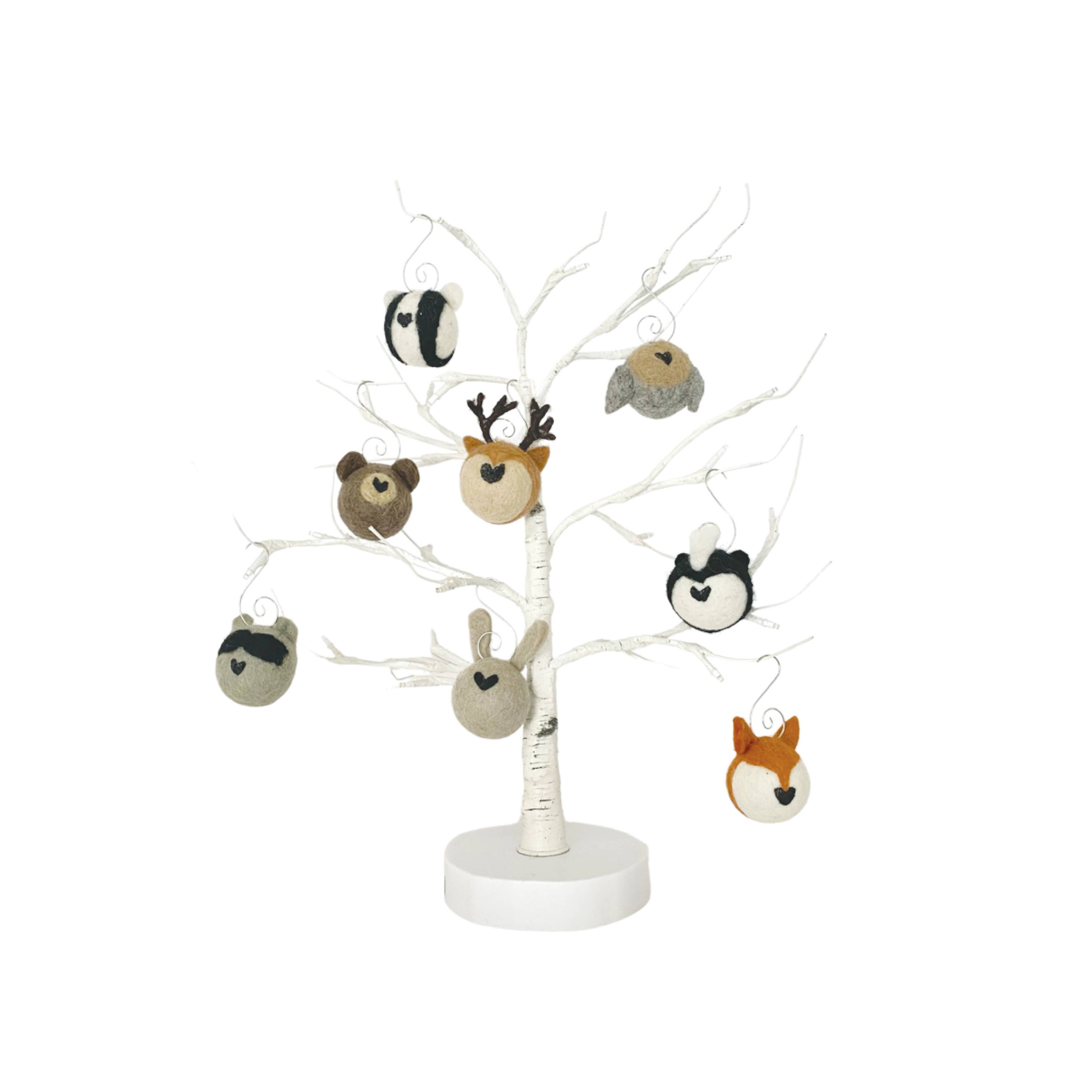 Sheep Farm Felt - Wholesale Ornament Set - Felt Woodland Animal Ornaments (SFF Exclusive) | 1 or Set of 8