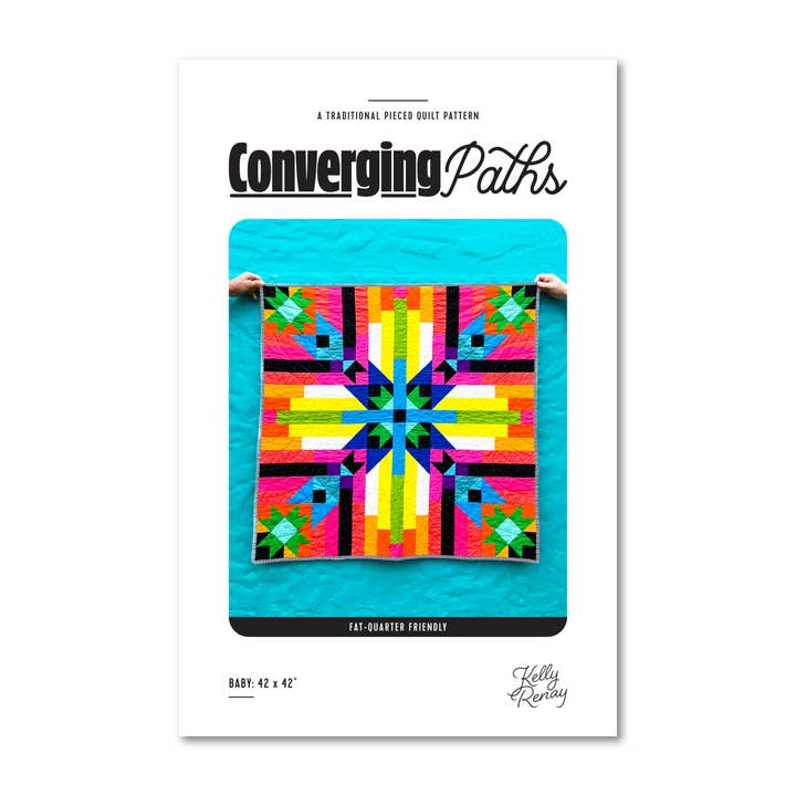 Converging Paths Quilt Pattern for wholesale by Kelly Renay