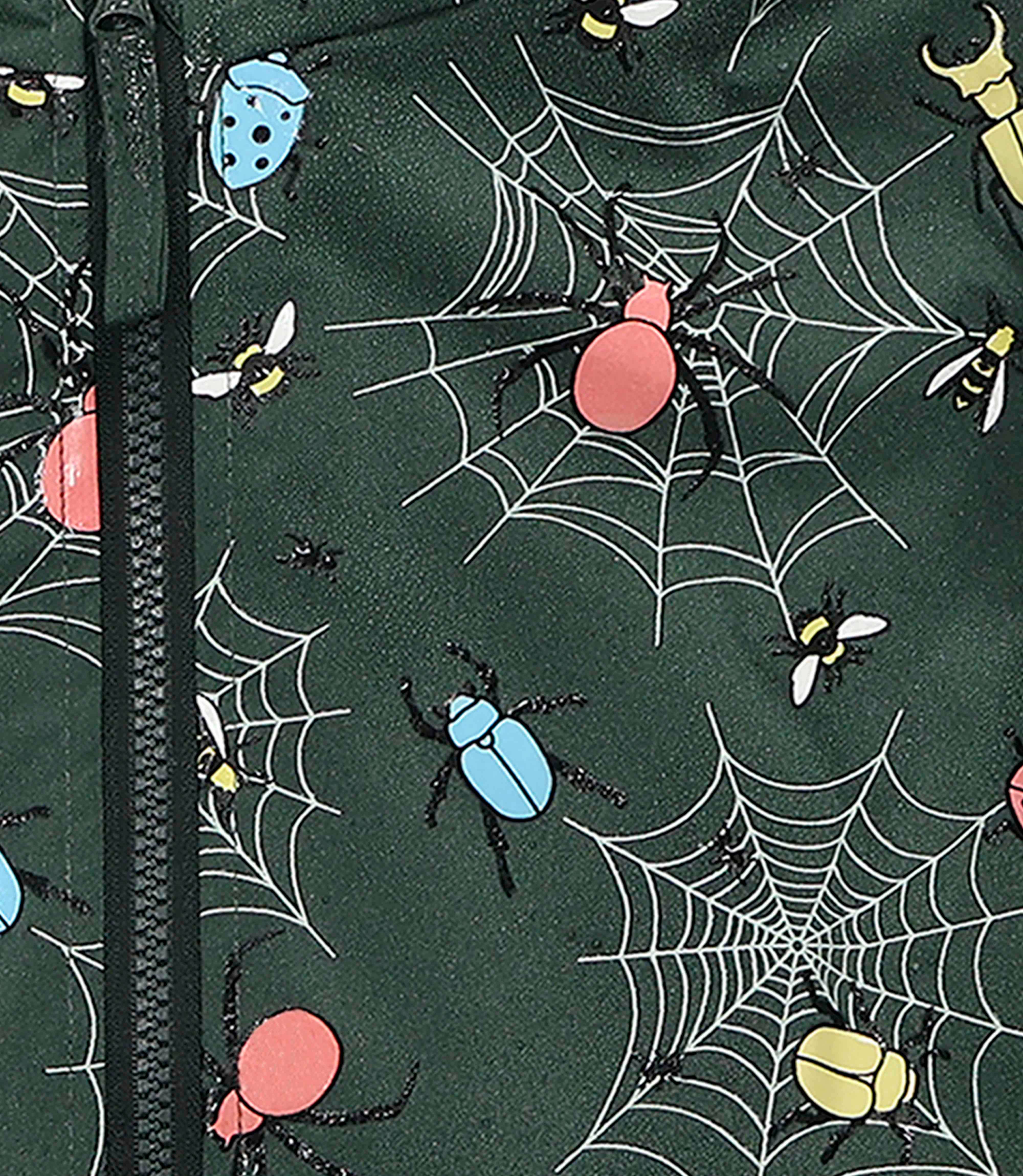 Holly and Beau – wholesale Raincoat – Kids – Green Bugs Color Changing Kids Raincoat2