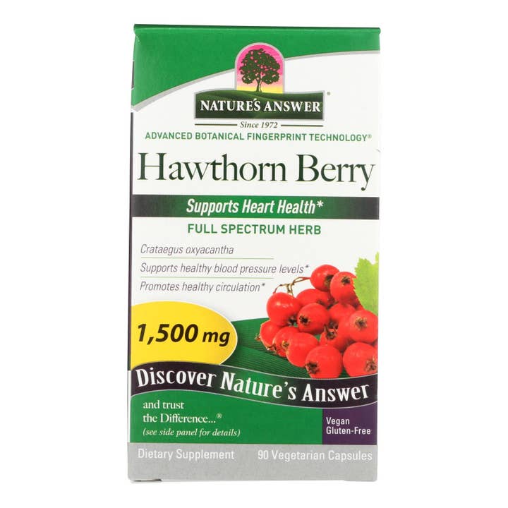 Everyday Supply Co - Wholesale Oral Supplement/Vitamin - Nature's Answer - Hawthorn Berry - 90 Vegetarian Capsules