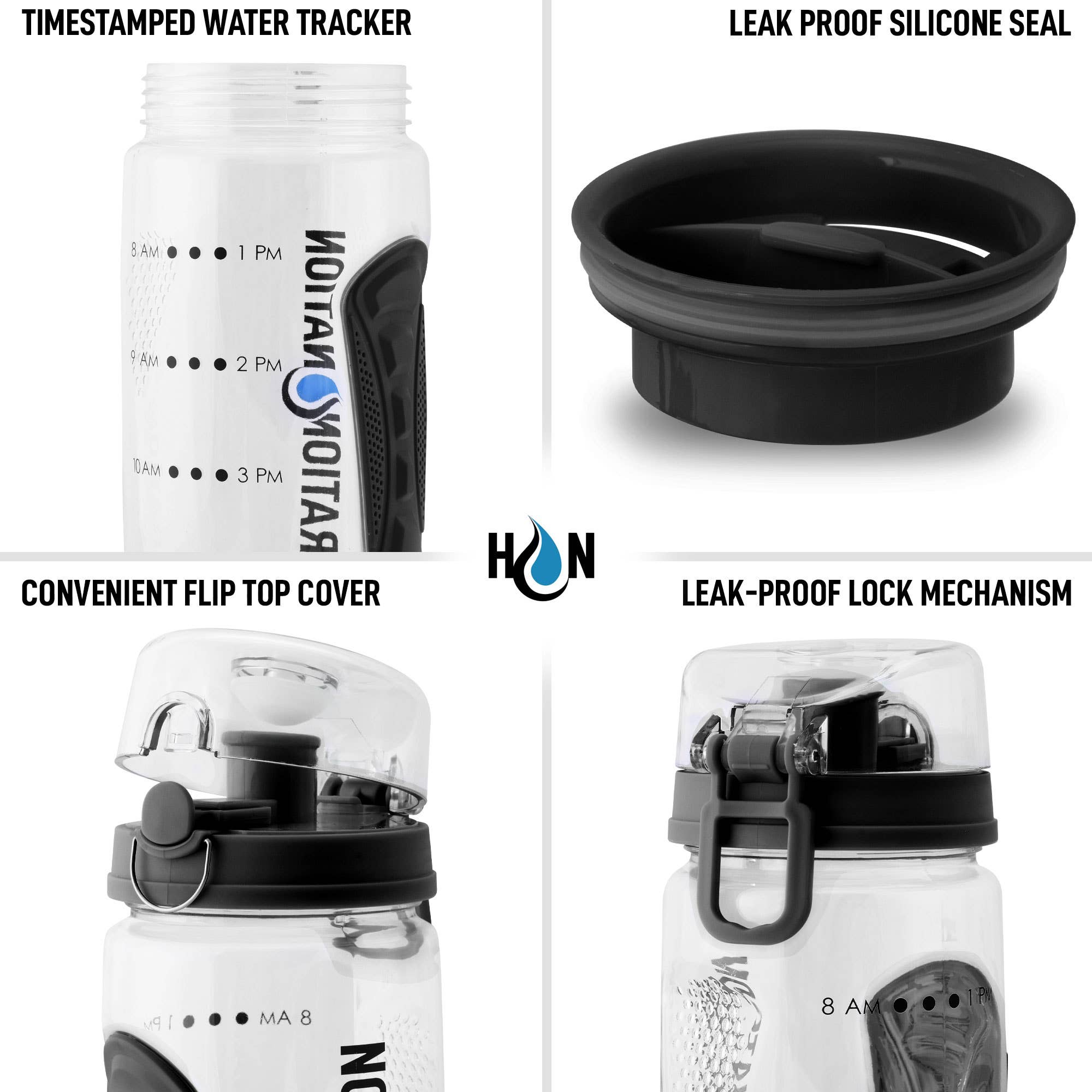 Zulay Kitchen – Großhandel Trinkflaschen – Persönliche Wasserflasche mit Fruchtinfuser – BPA-frei6