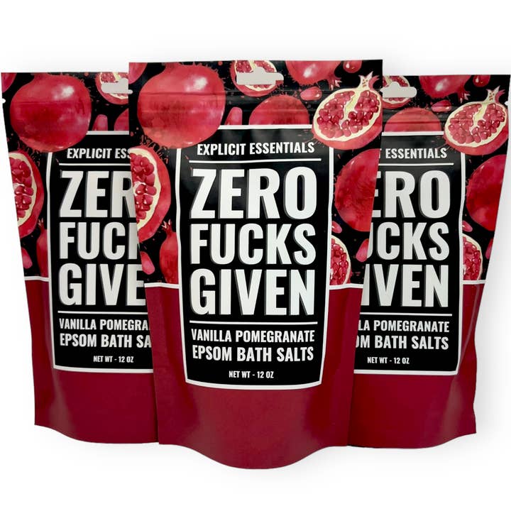 Explicit Essentials - Wholesale Bath Salts - Zero Fucks Given Bath Salts 12oz Bag8