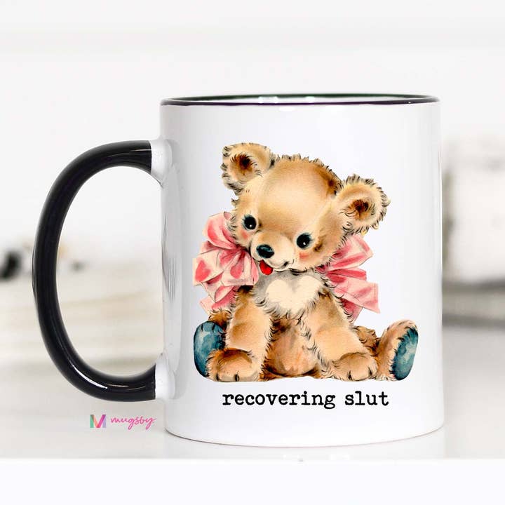 Tasse à café Recovering Slut Funny pour la vente par Mugsby