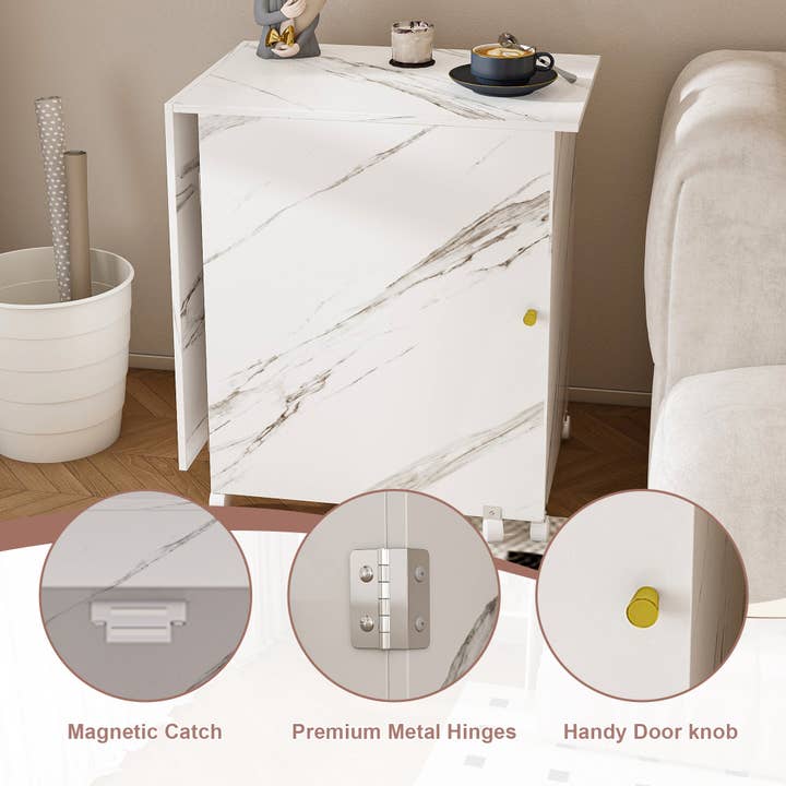 39F Inc. - Wholesale Craft Supplies - 4-in-1 Folding Sewing Table w/Lockable Wheels (White MDF)14