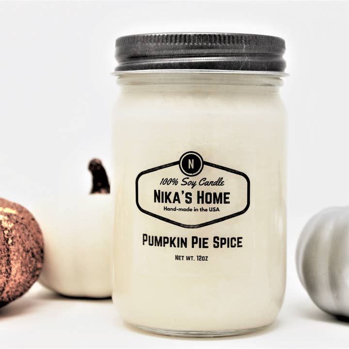 Nika's Home - Wholesale Jar/filled candle - Pumpkin Pie Spice3