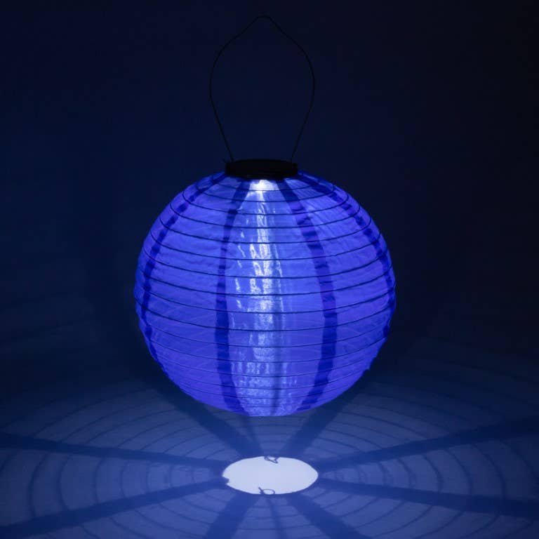 Allsop Home & Garden - Vendita all'ingrosso Luce per esterni/da giardino - Lanterna solare Soji Festival Globe 12" - Blu ceruleo7