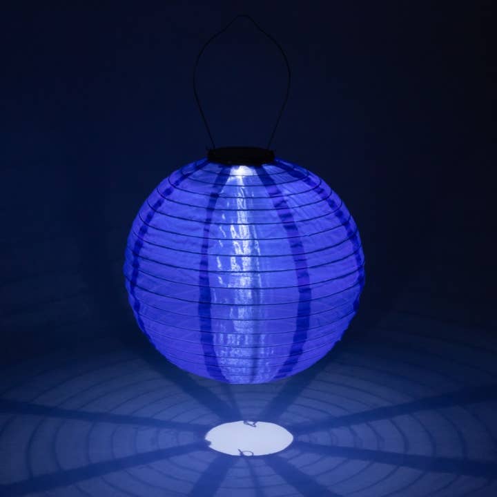 Allsop Home & Garden - Vendita all'ingrosso Luce per esterni/da giardino - Lanterna solare Soji Festival Globe 12" - Blu ceruleo7