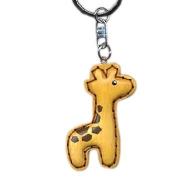 Llavero de jirafa hecho a mano en madera - Patchwork para venta al por mayor de Handcrafted Gift