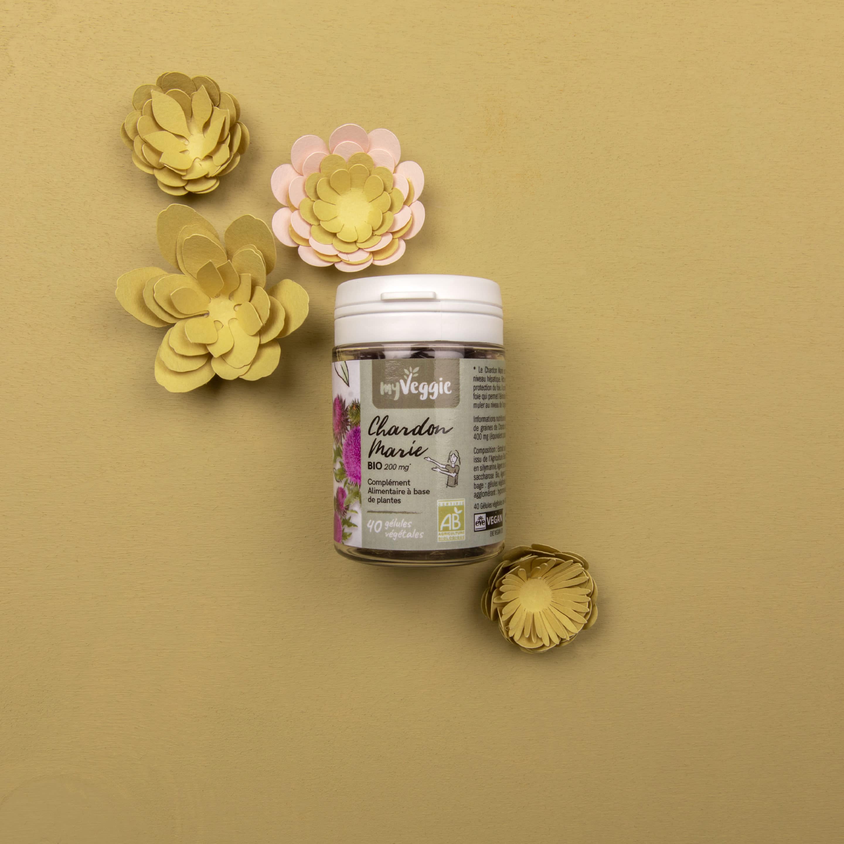 myVeggie - Wholesale Oral Supplement/Vitamin - myVeggie Organic milk thistle (pill box 40 capsules)