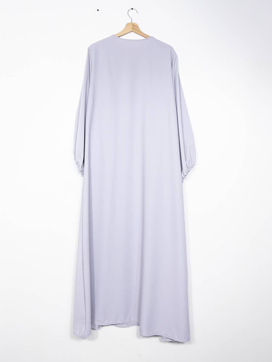 IDEAL OUTFIT - Wholesale Nursing Dress - Maternity - Medina silk nursing abaya with zip opening 2508PK18