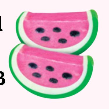 Swedish Candy.Store - Swedish Candy - Vente Bonbons gélifiés - Bonbons suédois tranches de pastèque 3kg/6,61lb0