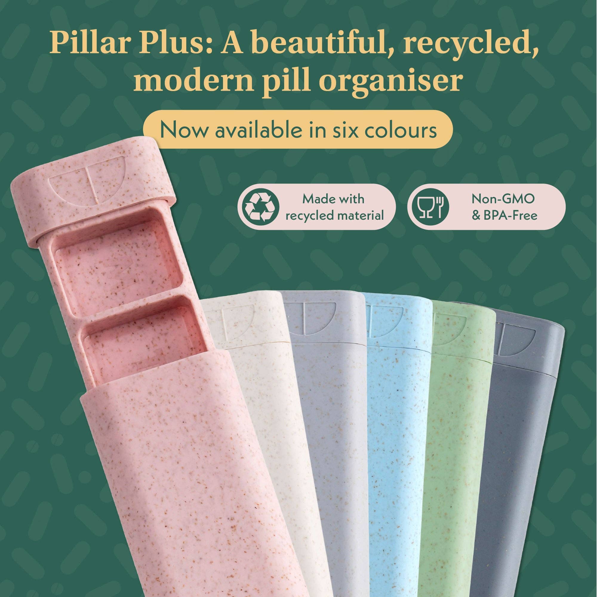 Sequence - Wholesale Pill Organizer - Pillar Plus - XL 7-Day Pill Organiser -Eco-Friendly Material6