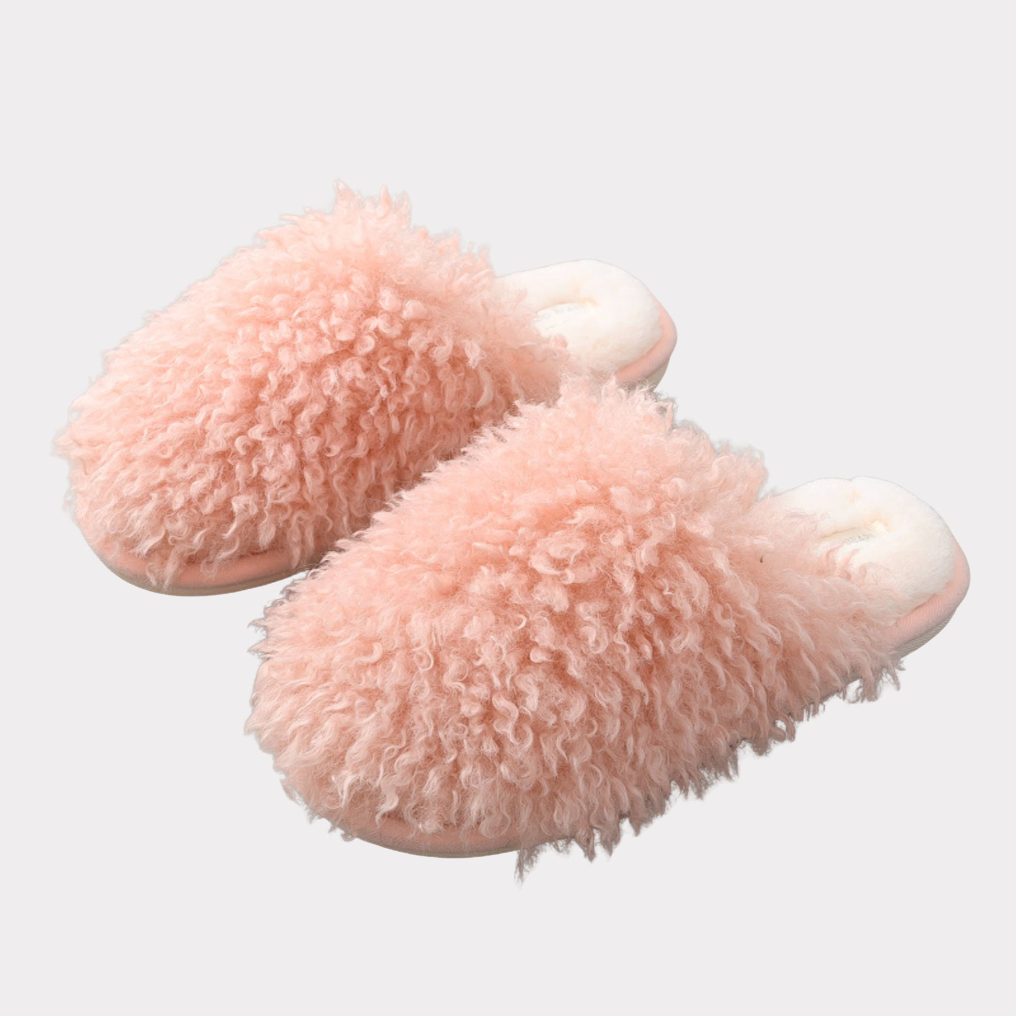 DrifWoo - Wholesale Slippers - Women's - Plush Curly Faux Fur Slippers – Cozy Indoor Comfort1