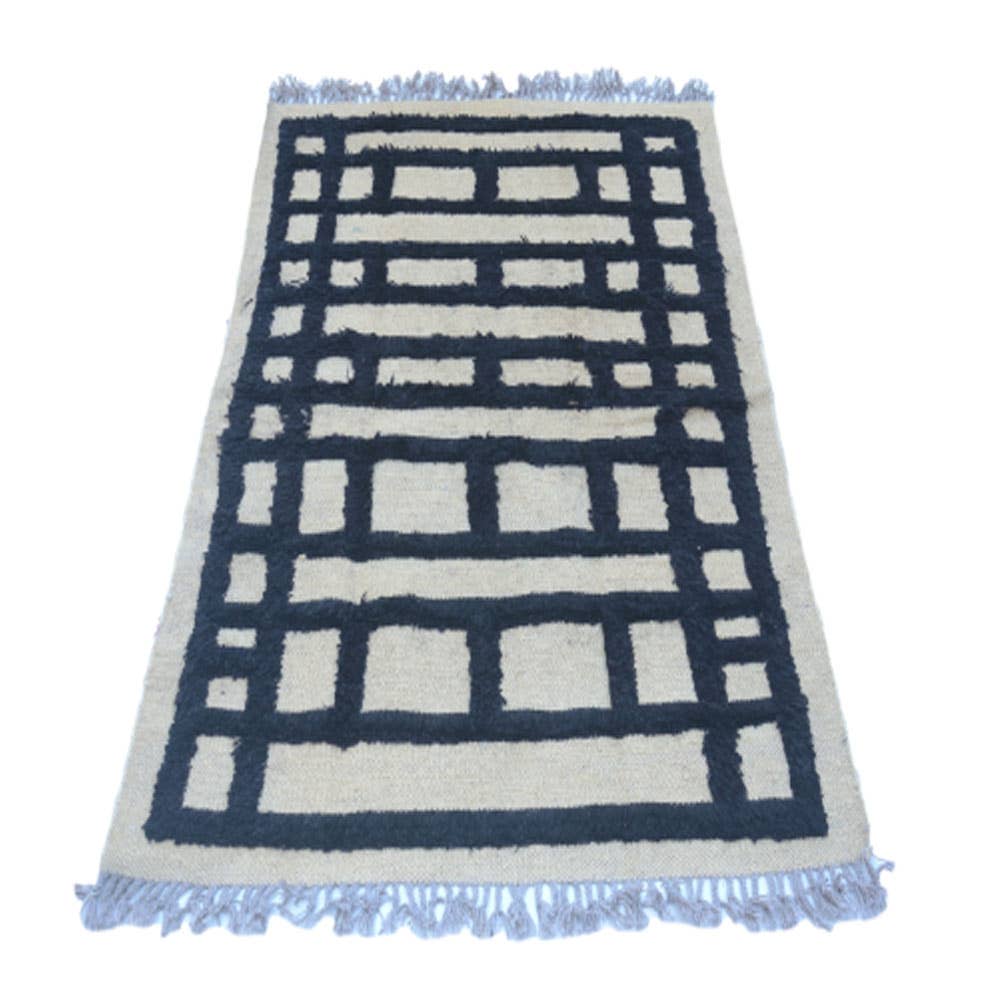 Fybernots - Wholesale Area Rug - IKAT Oushak Kilim Rug8