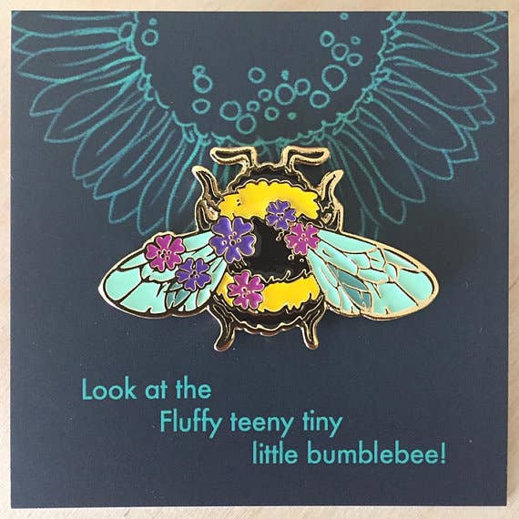 Bumble Bee emalje Pin for engroshandel hos Vuduberi