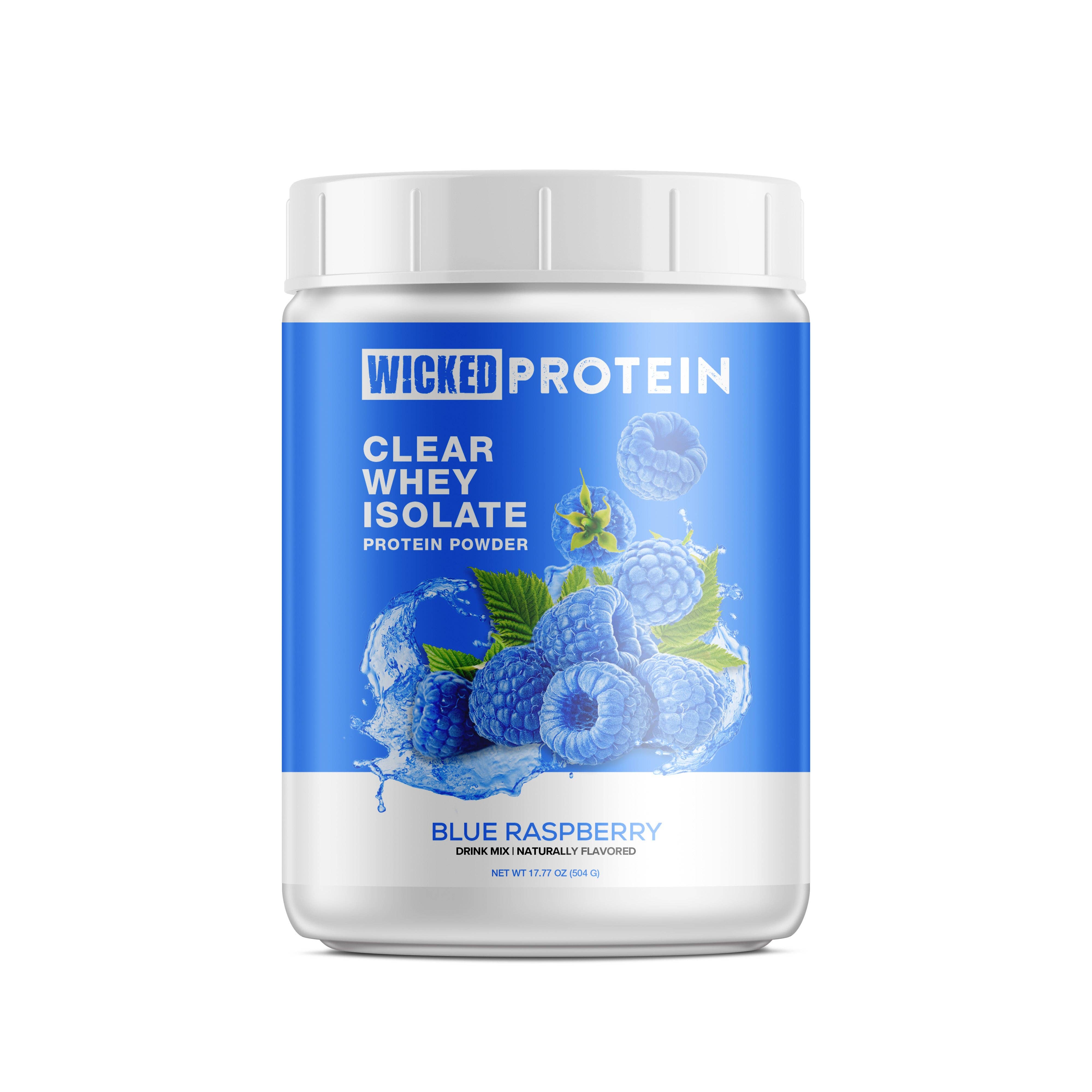 WICKED Protein - Wholesale Protein/Superfood Powder - WICKED Blue Raspberry Clear Whey Isolate Protein Powder (PRE ORDER)