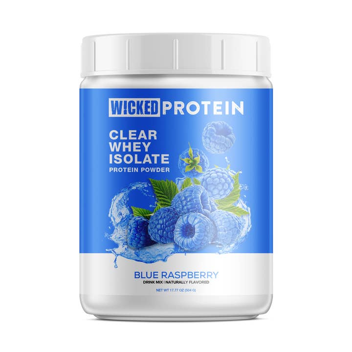 WICKED Protein - Wholesale Protein/Superfood Powder - WICKED Blue Raspberry Clear Whey Isolate Protein Powder (PRE ORDER)0