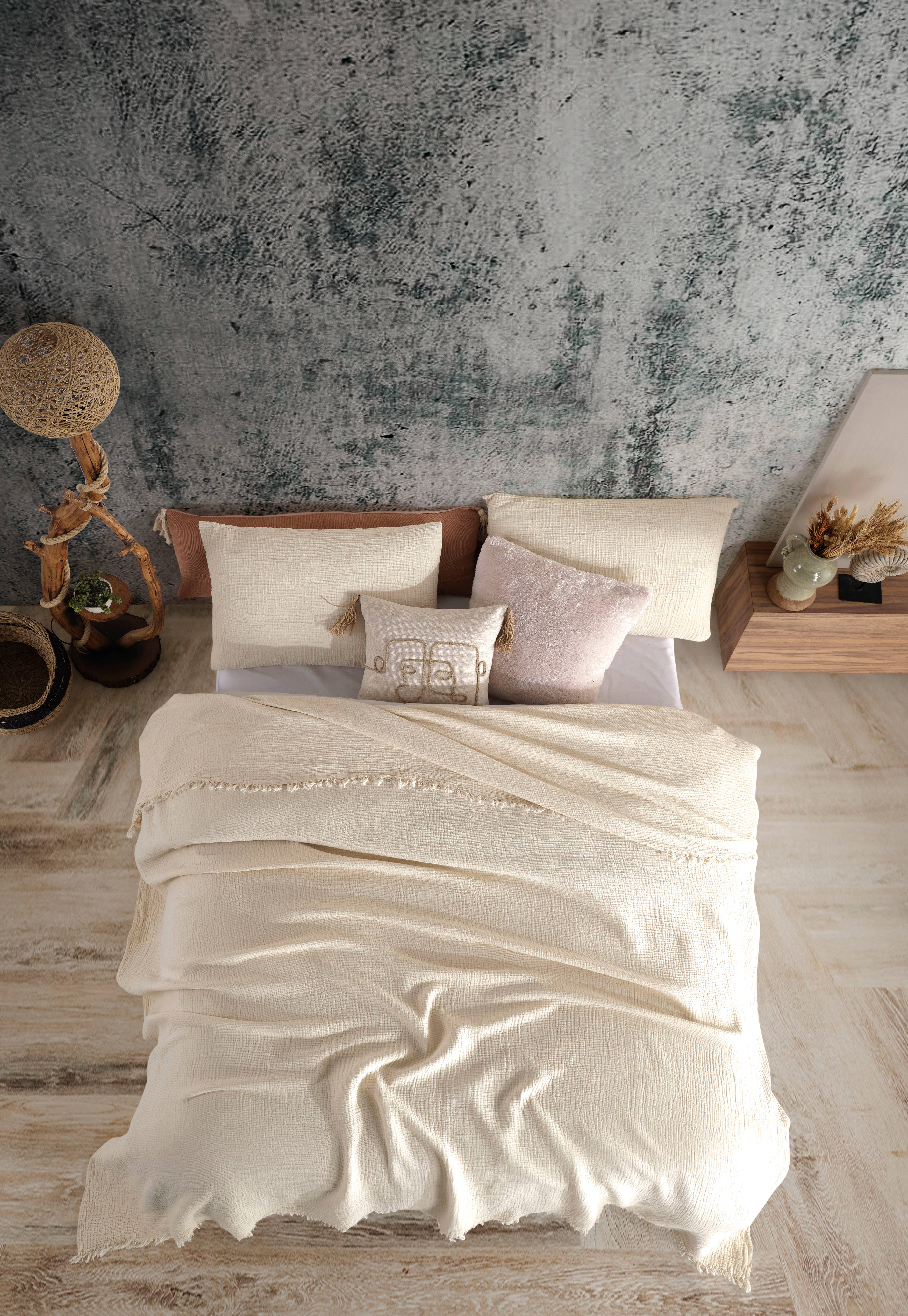 destinyhometex - Wholesale Throw Blanket - Purple color 4 layer gauze throw1