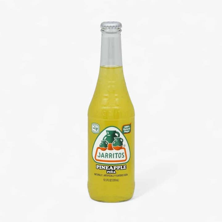 Jarritos Piña Ananassodavand i glasflaske 12 x 12,5 oz (370 ml) for engroshandel hos L&F Universal Goods