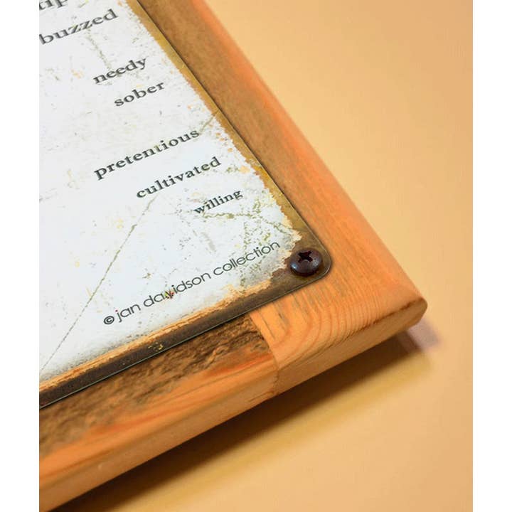 Laugh Lines - Vendita all'ingrosso Cartelli - Cartello occhi del vino incorniciato.4