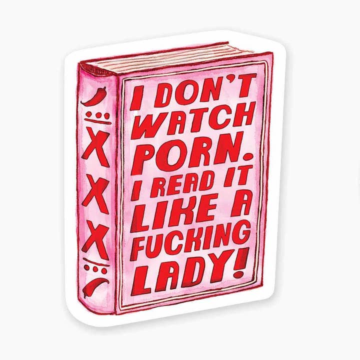 Lady Porn - Mini adesivo per la vendita all'ingrosso da parte di Nice Enough Stickers