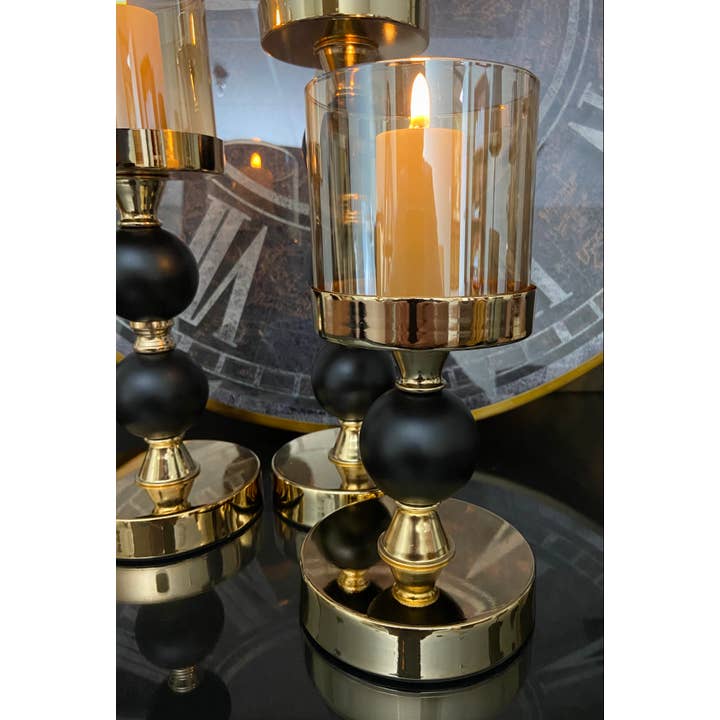 The Light Garden Collection - Wholesale Tapered Candle/Candlestick - SET OF 3 NORA CANDLESTICKS