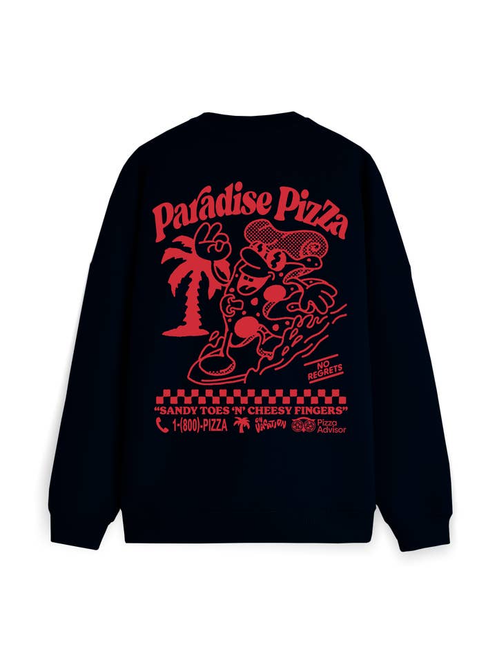 Sort Paradise Pizza Sweater - Sort for engroshandel på Faire