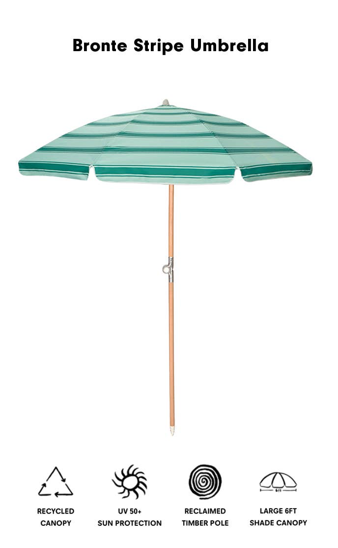 Overexposed – wholesale Strandparasoll – Bronte Stripe Paraply5