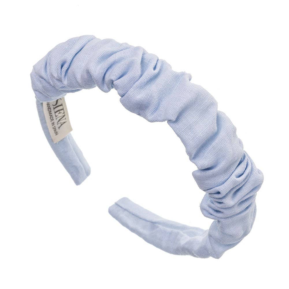 Siena Hair Accessories – Bandana - Mulher por atacado – Turbante de linho franzido feito à mão9