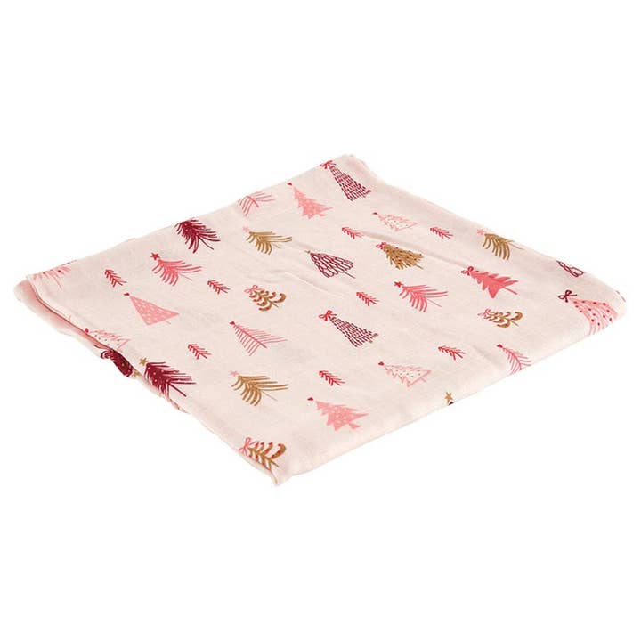 Stephan Baby by Creative Brands - Wholesale Swaddle Set - Baby - Swaddles with Plush Rattle - Pink Tree1