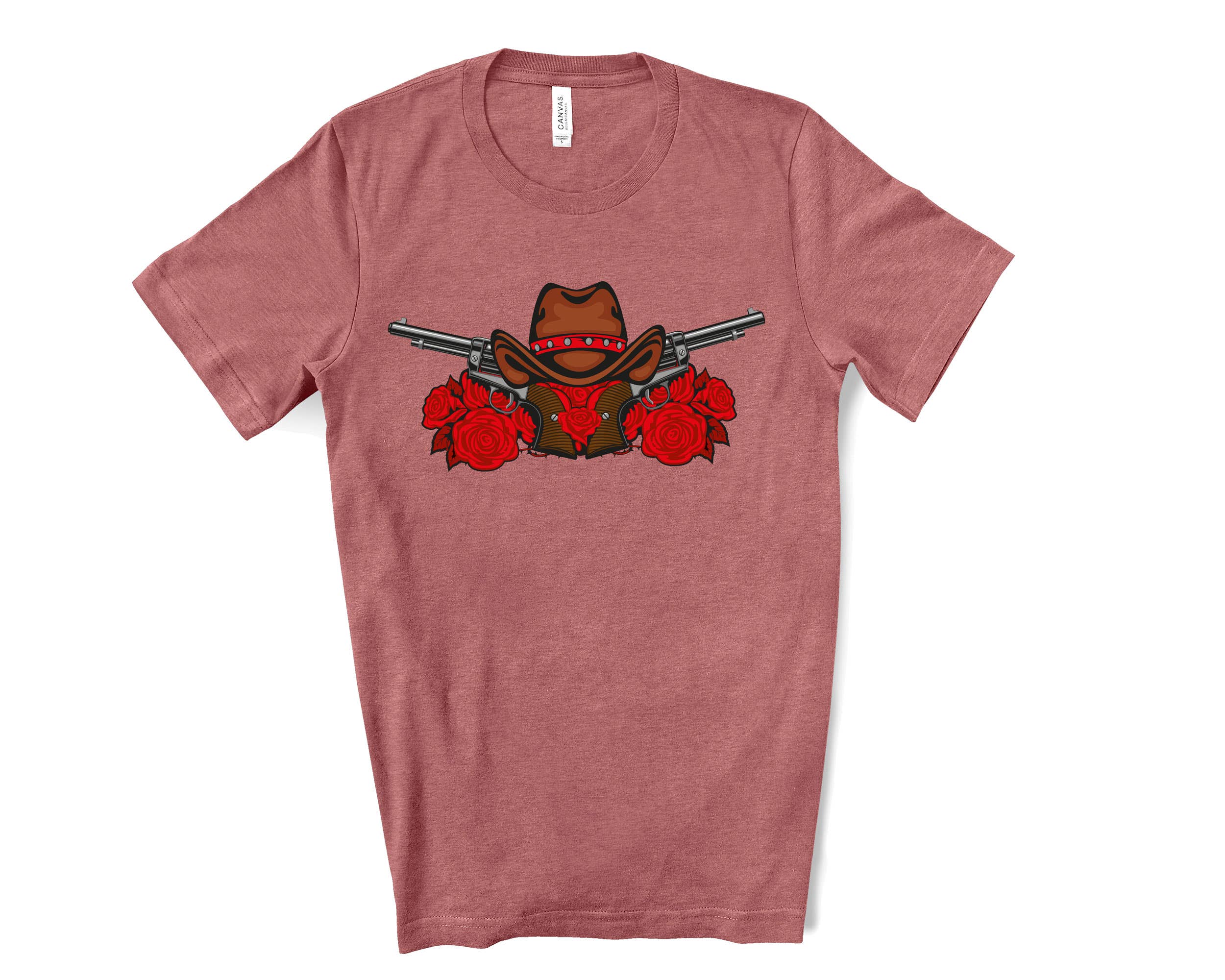 Tidal Colors - Vendita all'ingrosso Maglietta stampata - Donna - Maglietta Cowboy Rose6