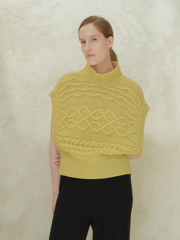 Lèmme - Wholesale Tunic Sweater - Women's - Cashmere Mix Maxi Cable Tunic5