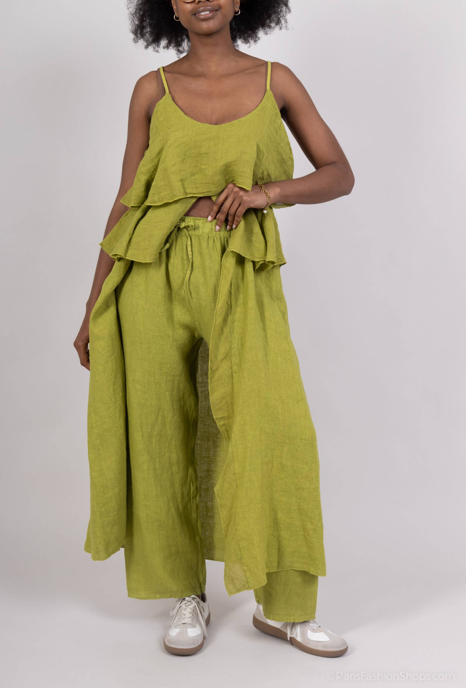 Shyloh – Großhandel Hose – Damen – Leinenhose mit Kordelzug 2063913