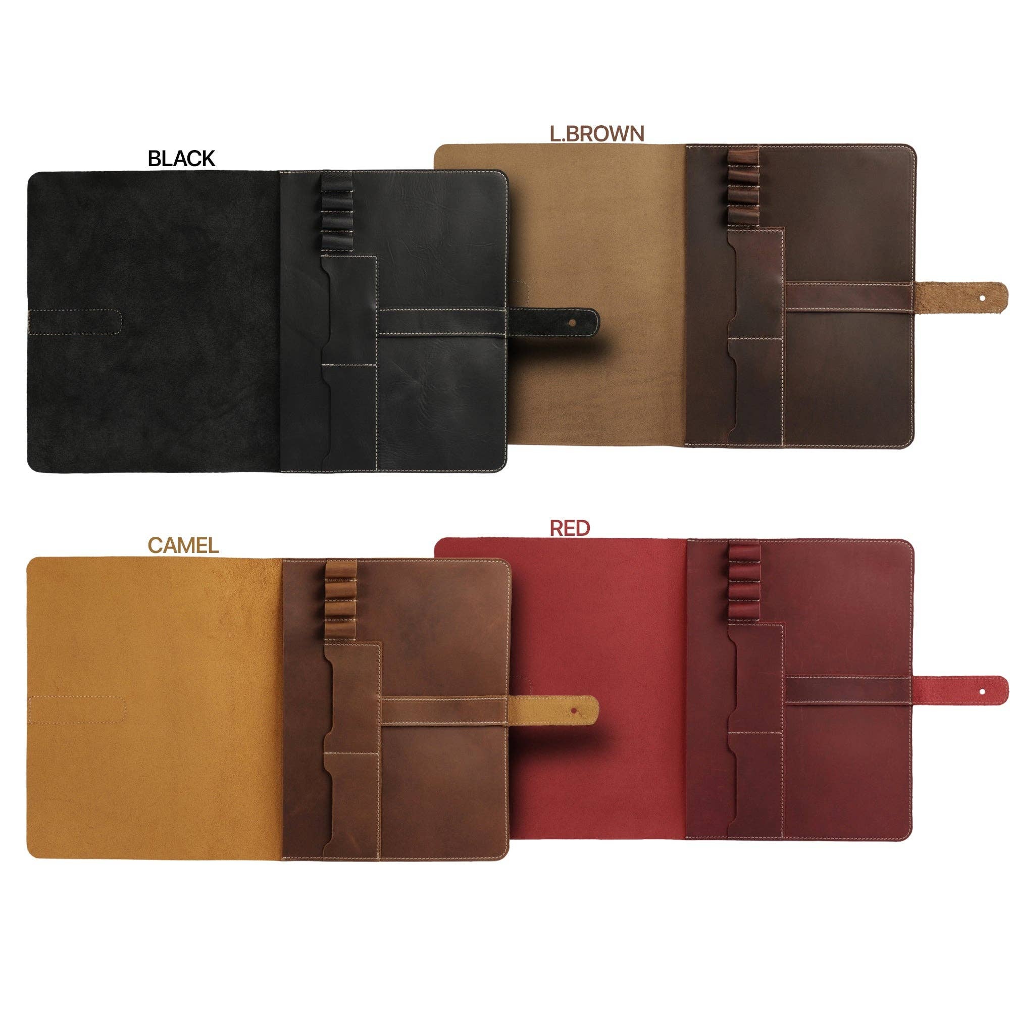 Londo – Engroshandel Taske til bærbar computer/tablet - Unisex – Londo Ægte Læder Tablet Cover med To Kortlommer & Læder Pen / Blyantholdere11