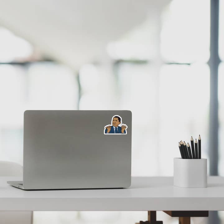 On Point Pins – wholesale Klistermärke – Ordförande Barack Obama WTF Meme Die Cut Vinyl klistermärke2