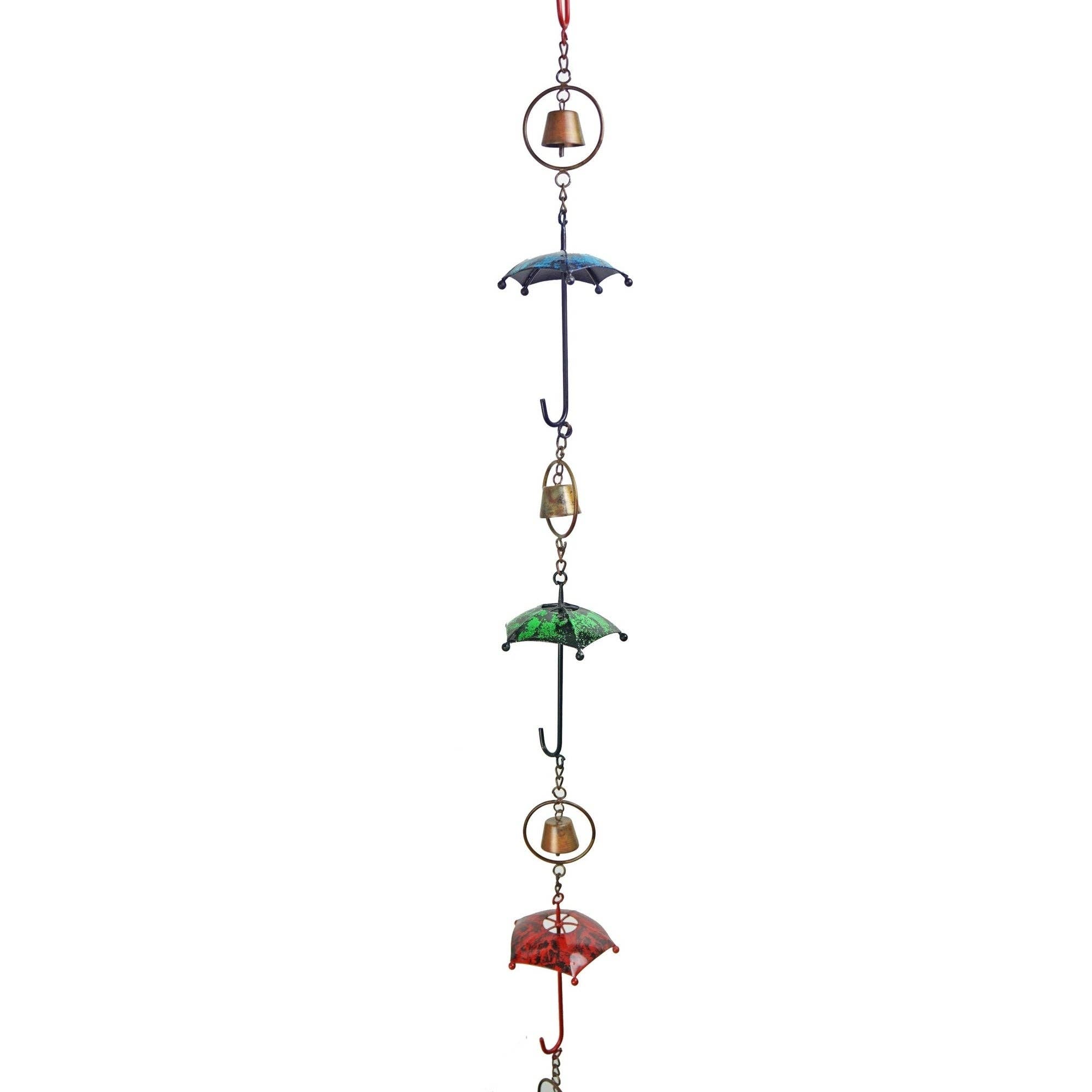 NACH - Wholesale Wind Chime - Multicolor Umbrella Rain Chain0