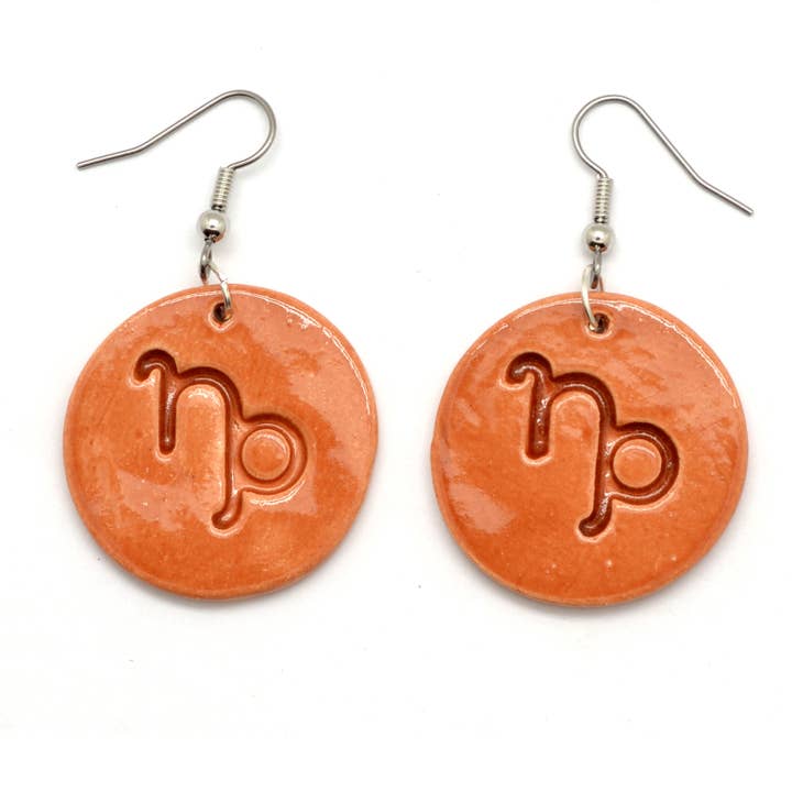 Dunitz & Company - Wholesale Dangle Earrings - Zodiac Ceramic Disc Earrings4