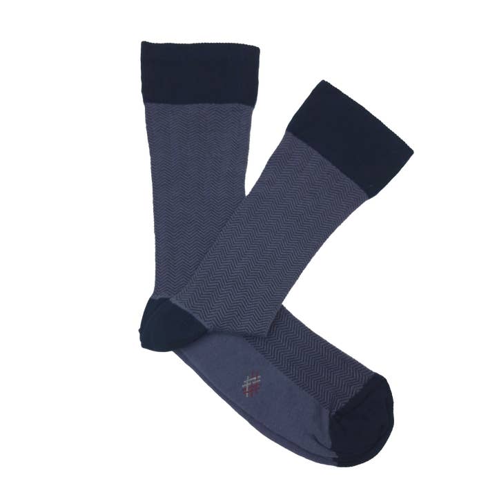 Stone Marino MissCalcetin Low Shaft Espiga Stone-Navy for wholesale on Faire1