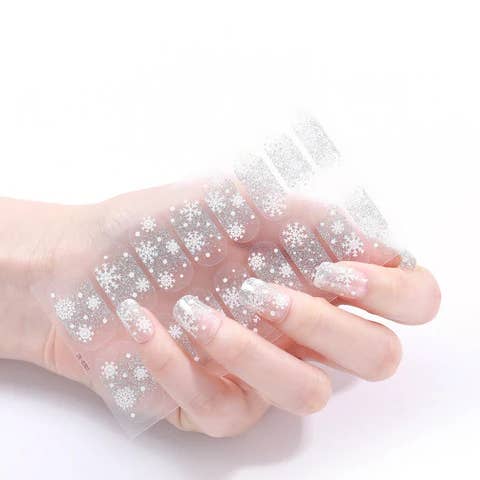 Le unghie in gel effetto fiocco di neve per la vendita all'ingrosso da parte di VIAI Beauty