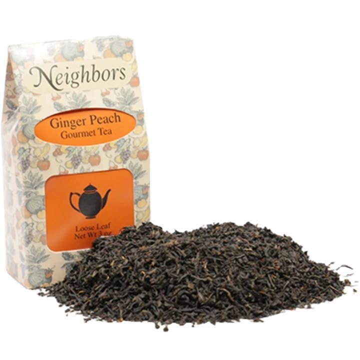 Ginger Peach 3oz. Loose Leaf Tea for wholesale by Neighbors Coffee - Gourmet Market