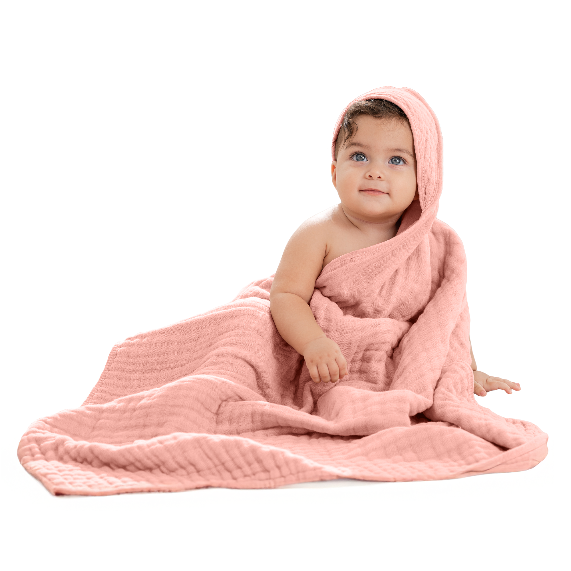 Comfy Cubs - Vendita all'ingrosso Asciugamano con cappuccio - Bambini e neonati - Asciugamano con cappuccio per neonati, 6 strati 100% cotone mussola di Comfy Cubs17