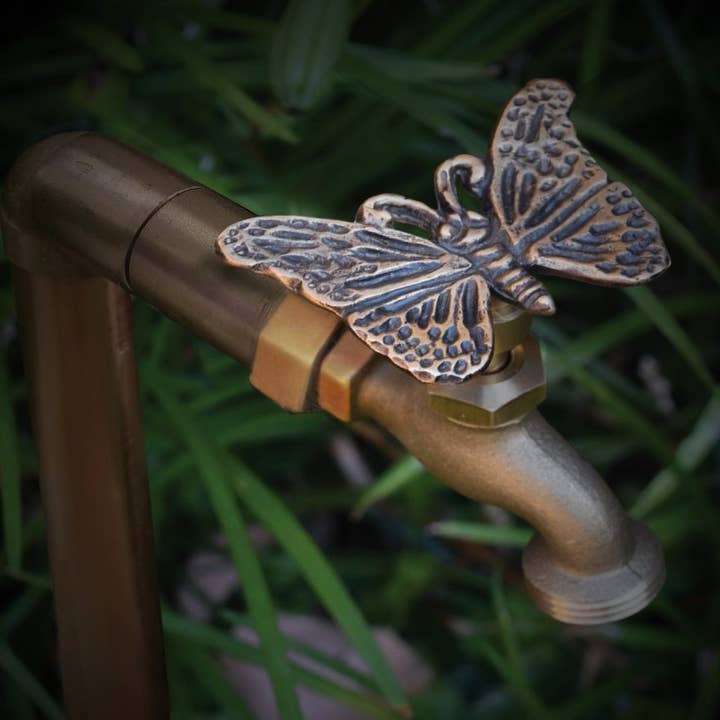 Festive Faucets - Wholesale Outdoor Ornament/Decor - Festive Faucets Butterfly Decorative Outdoor Faucet Handle