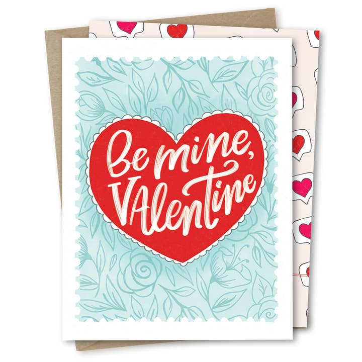 The Noble Paperie - Vendita all'ingrosso Biglietti per San Valentino - Be Mine Valentine | Biglietto d'amore per San Valentino per partner e amico