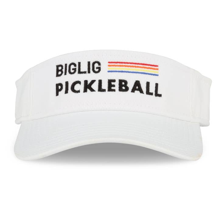 Visière Pickleball blanche pour la vente par Biglig